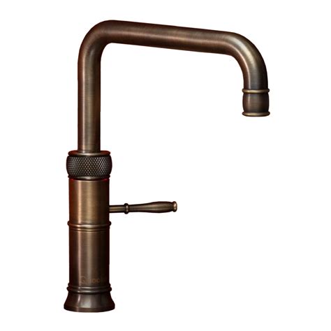 quooker cfsptn pro classic fusion square tap patinated brass   tank cooks company