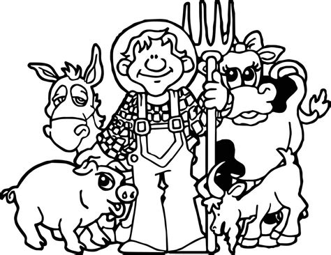 baby farm animal family coloring page wecoloringpagecom
