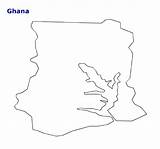 Outline Ghana Map Area Countryreports sketch template