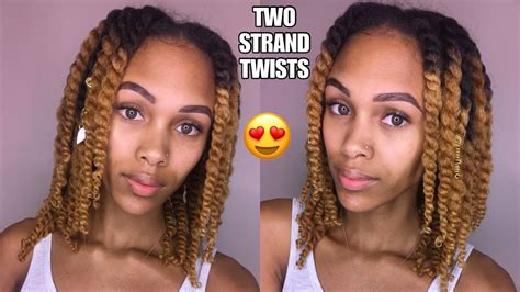 juicy  strand twist protective style  added hair needed youtube