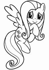 Pony Coloring Pages Little Getdrawings Rainbow sketch template