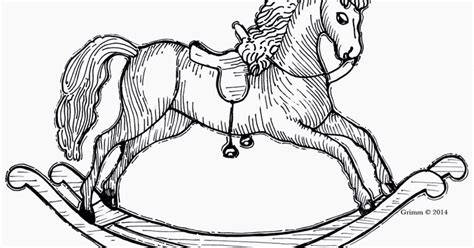 toy rocking horse coloring page belznickle blogspot  toy rocking