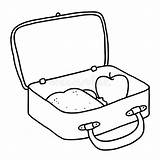 Lunchbox Overzichtsillustratie Lunchdoos Boxes Clipartmag Zeichnung Cliparts sketch template