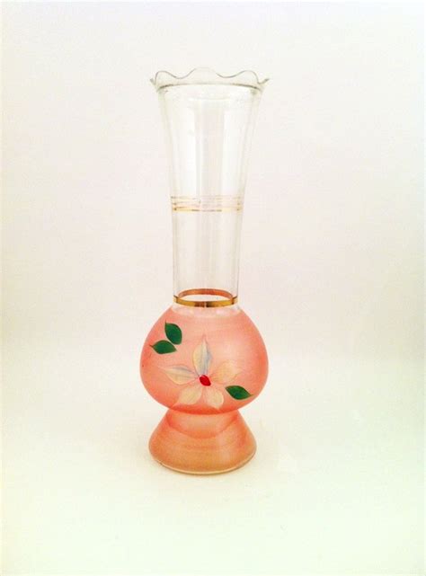 Pink Depression Glass Pink Floral Vase 1930s Pink By Comforte