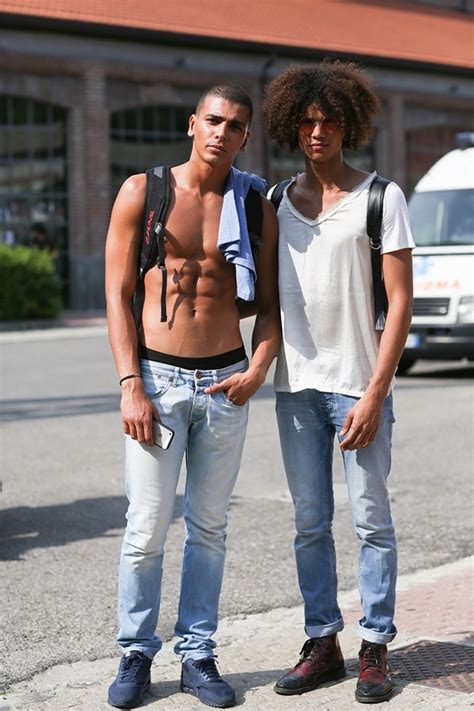 fit and hot 10 male models on the streets of milan