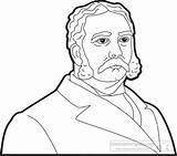 Chester Arthur Clipart Outline President Presidents American Clipground Members Transparent Available Type Size sketch template