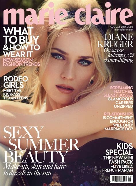 Diane Kruger Marie Claire Fashion Magazine Cover Fashion Cover