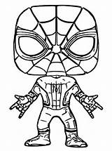 Spiderman Coloring Funko Marvel Pops Fun Kids Votes sketch template