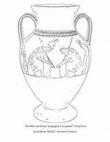 Coloring Pages Visual History Artists Famous Greek Book Vase Ancient Choose Board sketch template