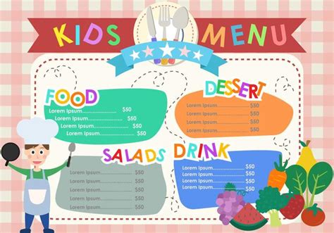 printable kids menu templates lovetoknow printab vrogueco