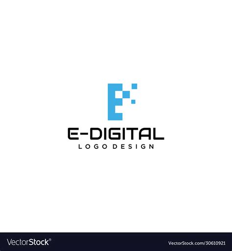 digital logo royalty  vector image vectorstock