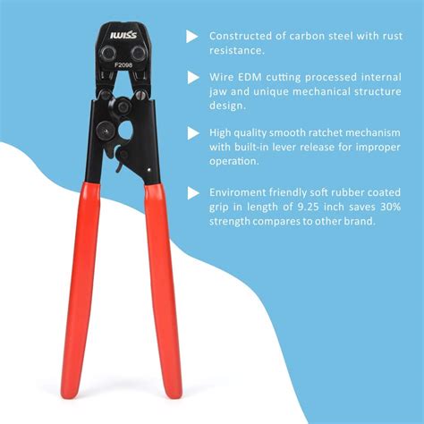 Iwiss Pex Clamp Cinch Tool Crimping Tool Crimper For Stainless Steel