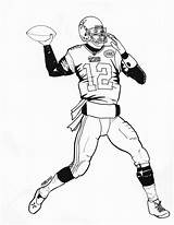 Coloring Pages Patriots Football England Player Printable Nfl Tom Brady Logo Falcons Atlanta American Super Bowl Drawing Sheets Print Color sketch template