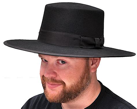 Basic Flat Top Hat Black Only Men S Hats Period Formal