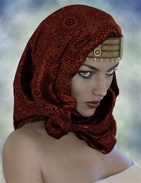 x fashion turban scarf for genesis 3 female s daz 3d