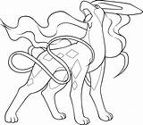 Suicune Coloring Pokemon Pages Entei Printable Coloriage Printables Popular Getdrawings Coloringhome sketch template