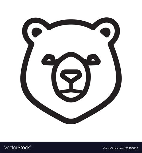 bear icon royalty  vector image vectorstock