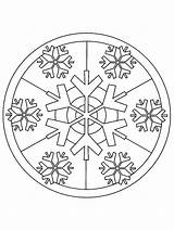 Mandalas Kerstmis Sneeuw Kleurplaten Kerst Malvorlage Flocon Reyes Magos Uitprinten Kleuren Neve Für Escrito sketch template