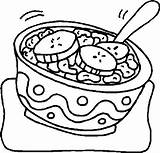 Kleurplaten Nourriture Plato Lebensmittel Colorat Animaatjes Platos Cereal Salata Hijos Diviertan Tus Sla Almoço Planse Alimente Coloreando Tudodesenhos Sfatulmamicilor Legume sketch template