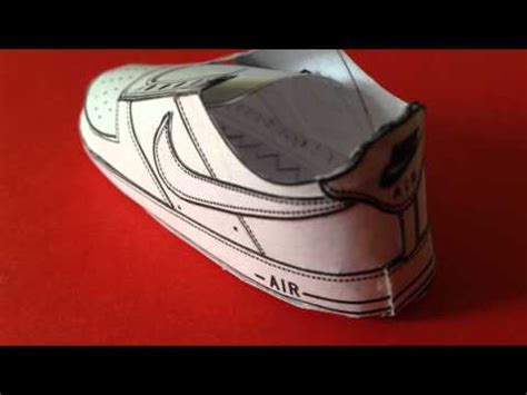 nike air force  paper craft youtube