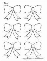 Bows Bow Printable Small Templates Template Coloring Christmas Pages Pdf Printables Firstpalette Color Little Stencils Crafts Set Paper Gift Stencil sketch template