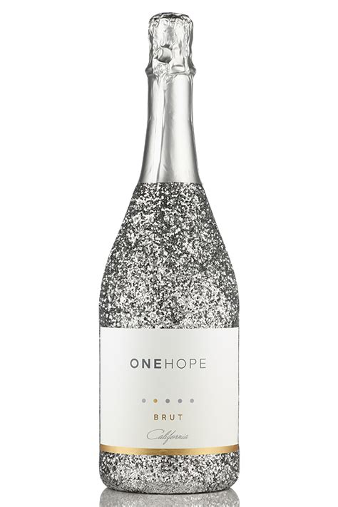 onehope california sparkling brut silver bottle