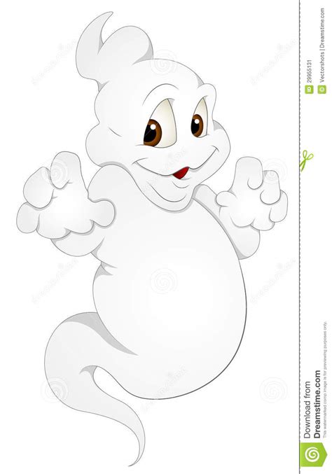 ghost cartoon character vector illustration stock