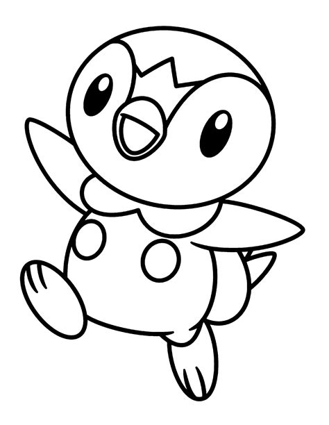 pokemon coloring pages piplup bubakidscom