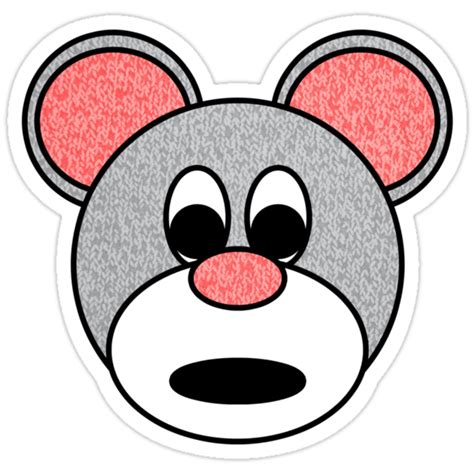 mouse face stickers  creativodesign redbubble