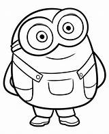 Minion Simple Drawing Coloring Pages Easy Clipartmag sketch template
