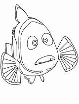 Nemo Marlin Coloring4free Coloriages Starfish sketch template