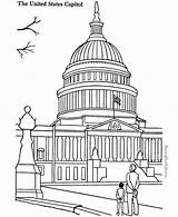 Capitol Landmark Patriotic Coloringpagesfortoddlers sketch template