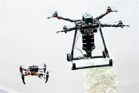 printing drones work  bees  build  repair structures  flying