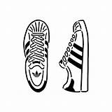 Adidas Drawing Shoes Clipart Trainers Superstar アディダス Logo イラスト Illustration Shirt Sneakers 80s Draw Simple スーースター Shoe Drawings Tumblr Clipartmag sketch template