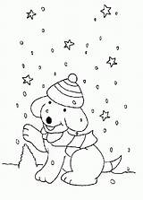 Coloring Dog Pages Snowy Snow Spot Template Library Clipart Line sketch template