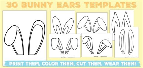 printable bunny ears