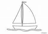 Coloring Boat Sailing Pages Easy Clipart Sail Sails Template Surfboards Drawings Sketch Templates 18kb 595px sketch template