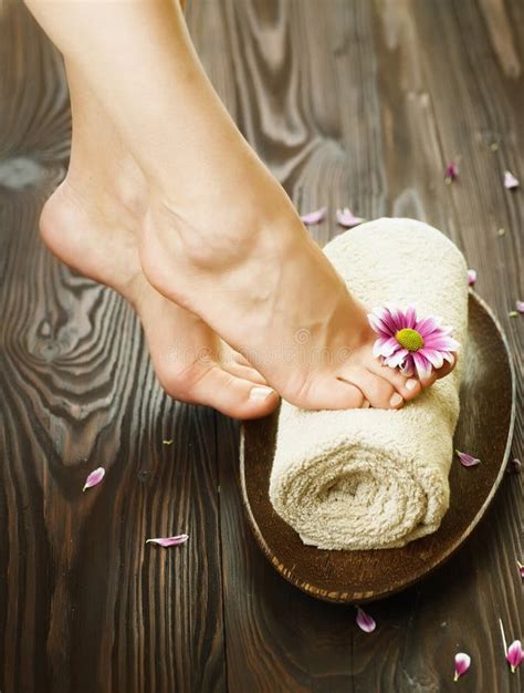 foot spa stock image image  healing brown cosmetics