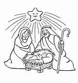 Coloring Pages Jesus Birth Christmas Nativity Kids Colouring Choose Board Sheets sketch template