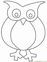 Coloring Owl Pages Kids Popular sketch template