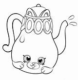 Teapot Coloring Kettle sketch template