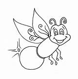Firefly Coloring Pages Bug Clipart Lightning Beautiful Printable Kids Fireflies Colouring Outline Drawing Lightening Color Print Worm Glow Clip Draw sketch template