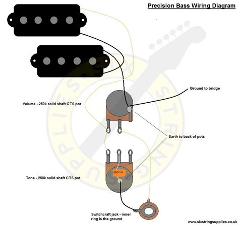 precision bass wiring diagram guitar wiring diagrams pinterest