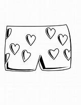 Coloring Pages Underware Toddlers Clothes Printable Top sketch template