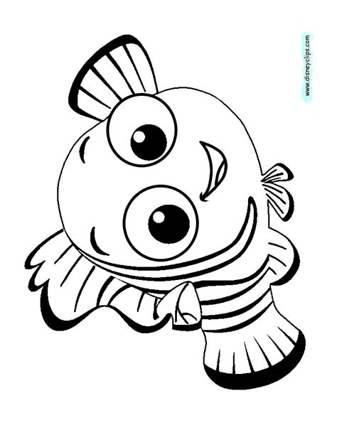 finding nemo coloring pages disneyclipscom