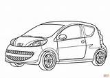 Peugeot 107 Coloring Pages Cars sketch template