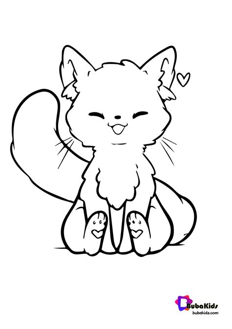 discover shimmering kawaii cat coloring pages studying probe  comic