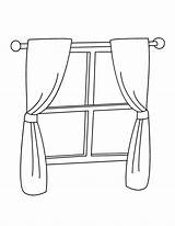 Window Coloring Pages Colouring Color Printable Drawing Print Objects Door Drawings Gif Okno Popular sketch template