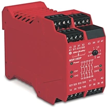 allen bradley   relay single function safety  delayed outputs  acdc