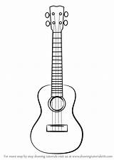 Ukulele Draw Drawing Step Musical Instruments Ukelele Drawingtutorials101 Tutorials Learn Doodle Para Visitar Pintar Guitar Choose Board Pluspng sketch template